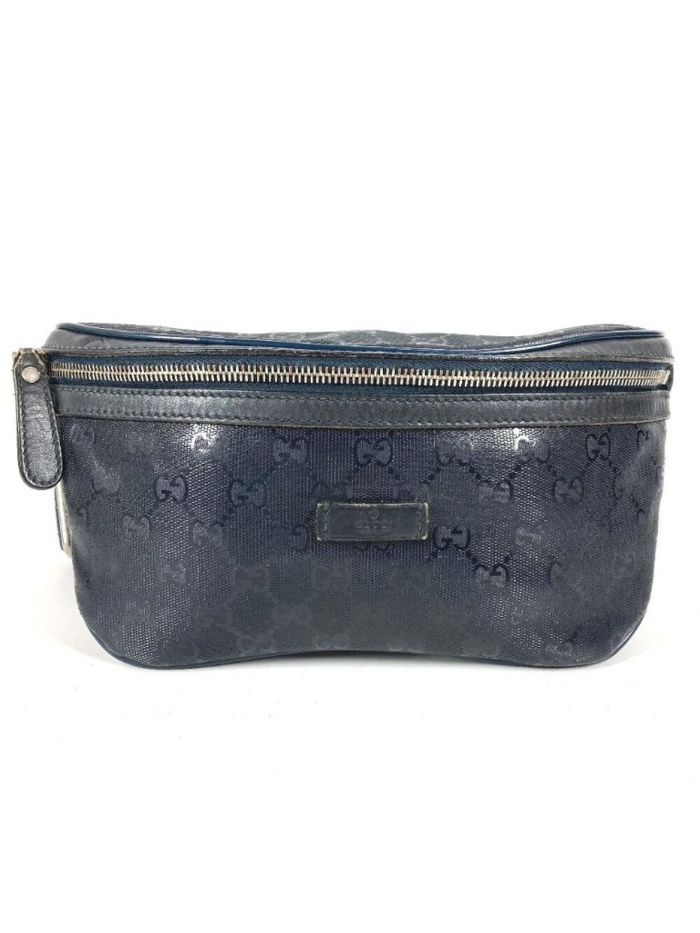 Gucci Waist Bag Logo GG Supreme Navy